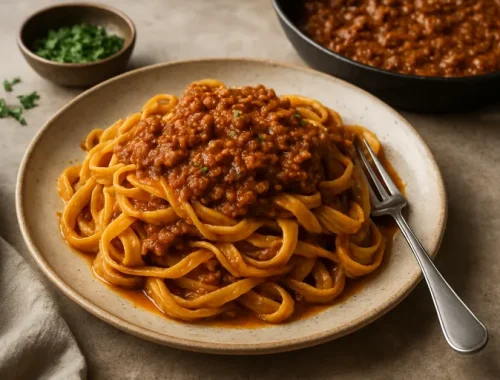 Fluweelzachte bolognese met diepe, gelaagde smaak die elke pasta laat stralen