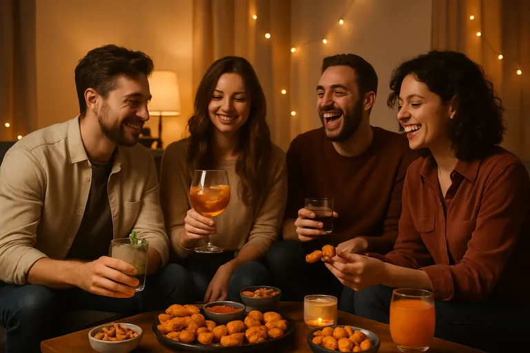 Zo organiseer je een ontspannen borrelavond met verrassende hapjes, fijne muziek en een warme sfeer