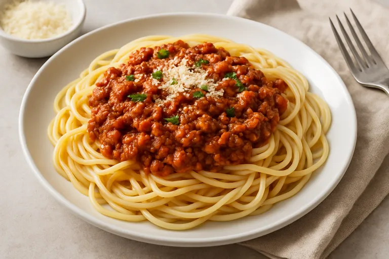 Hoeveel KCAL bevat spaghetti bolognese?