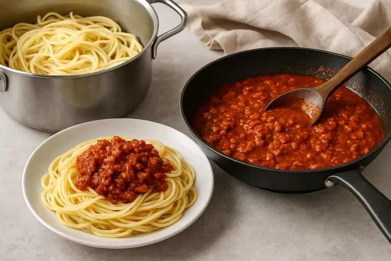 Stap-voor-stap: zo maak je pasta rode saus met gehakt