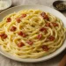 Romige pasta op z'n carbonara, maar dan zonder ei