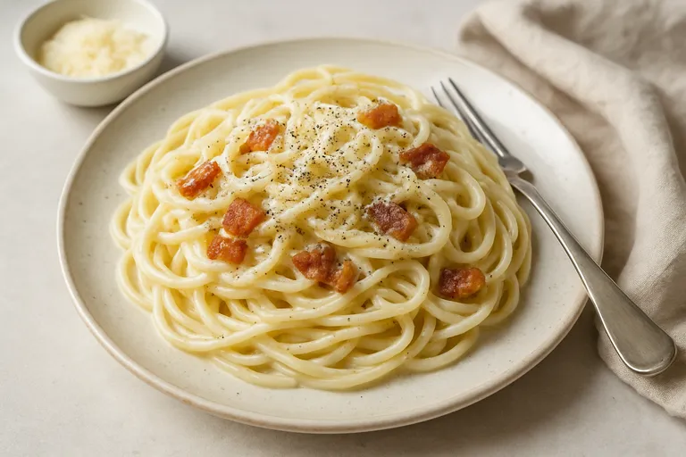 Variaties voor spaghetti carbonara zonder ei